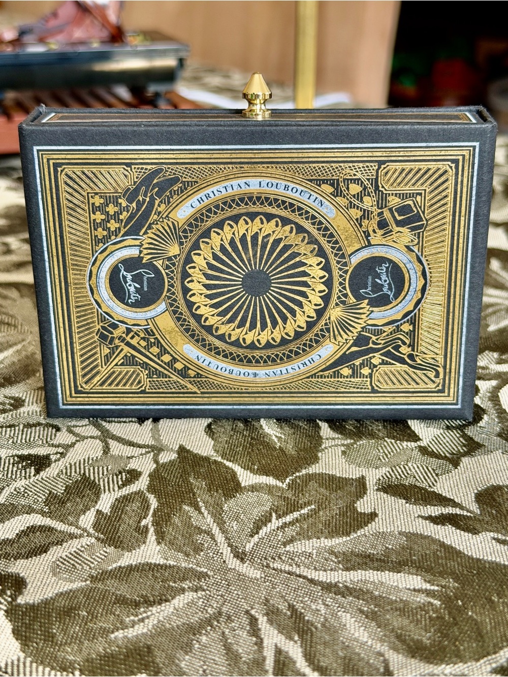 Tare, limited-edition Christian Louboutin playing card set presentation box.NIB
